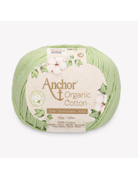 Hilo Anchor Organic Cotton 4660004 50 gr, ovillo