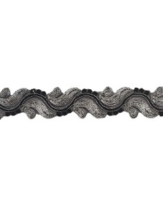 Pasamanería bordado estrecho lurex 9688 30 mm, metro 2