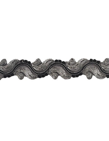 Pasamanería bordado estrecho lurex 9688 30 mm, metro