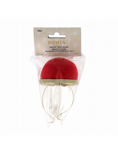 Alfiletero pulsera Bohin 75591 Rojo, unidad