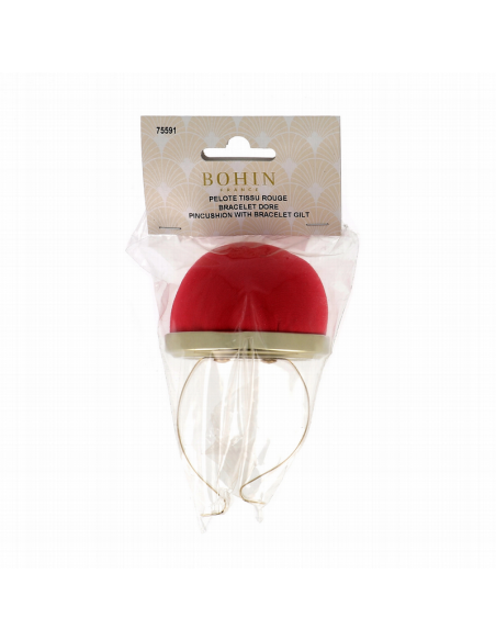 Alfiletero pulsera Bohin 75591 Rojo, unidad