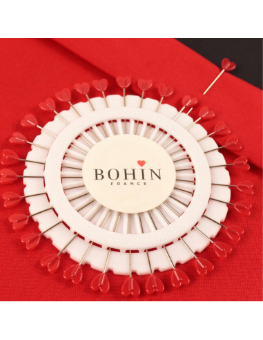 Alfileres corazón Bohin 99047, blister de 30 alfileres