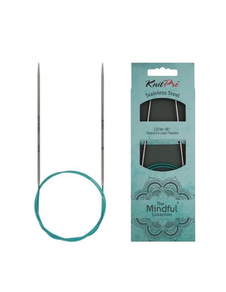 Aguja circular fija Knitpro Mindful 25 cm