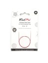 Cable fijo acero inox. morado Knitpro