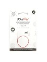 Cable giratorio acero inox. morado Knitpro