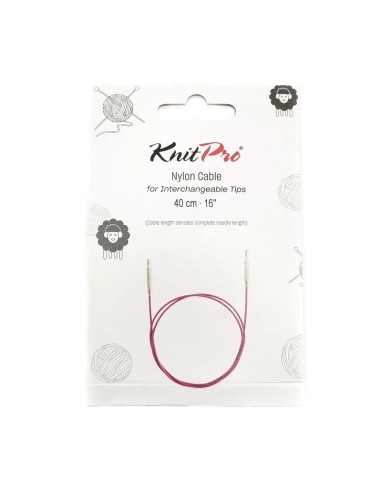 Cable plateado púrpura Knitpro