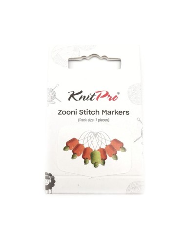 Marcapuntos Zooni Orange Lily Knitpro 10931