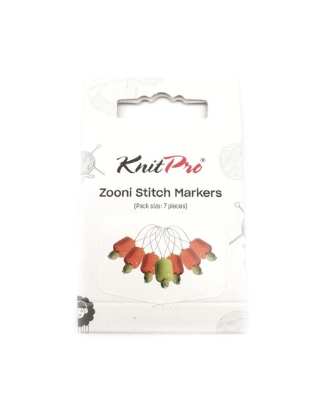 Marcapuntos Zooni Orange Lily Knitpro 10931