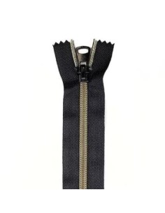 Cremallera cerrada nylon malla 5 mm efecto metal oro viejo B7CUWQ0132