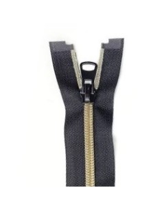 Cremallera separador nylon malla 5 mm efecto metal oro viejo