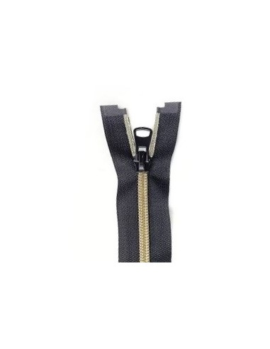 Cremallera separador nylon malla 5 mm efecto metal oro viejo