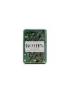 Alfiler cabeza de vidrio colores Bohin 26098, caja de 80 alfileres