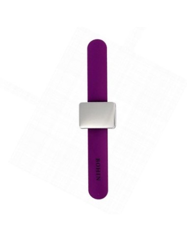 Alfiletero pulsera magnética Bohin 98986 Púrpura, unidad