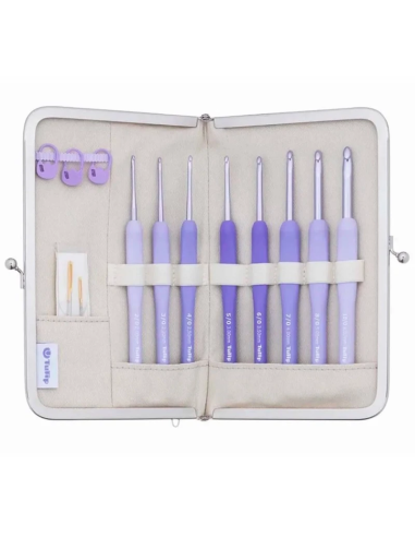 Set estuche 8 ganchillos Tulip Etimo Murasaki TEM001E