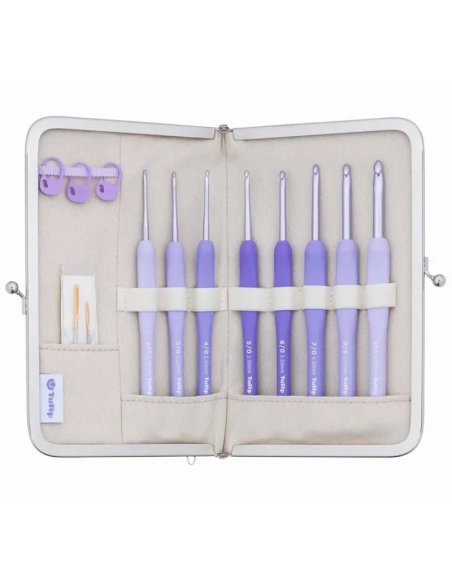Set estuche 8 ganchillos Tulip Etimo Murasaki TEM001E