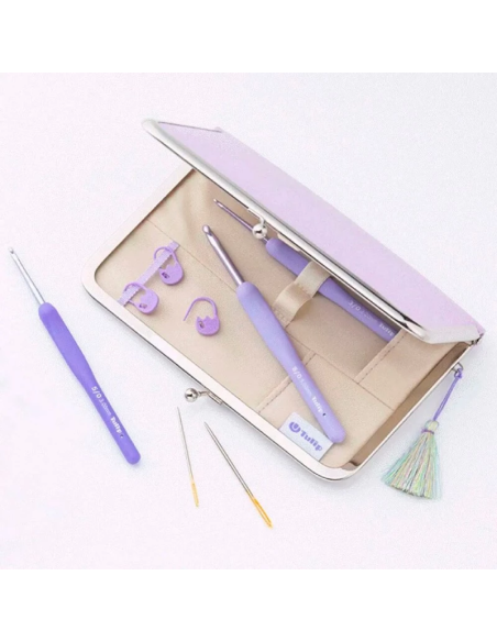Set estuche 8 ganchillos Tulip Etimo Murasaki TEM001E