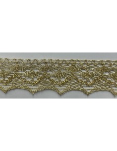 Puntilla lurex dorada 9918 (3,50 cm), metro