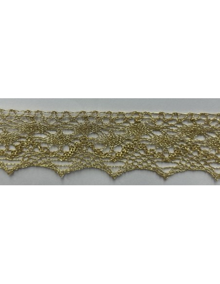 Puntilla lurex dorada 9918 (3,50 cm), metro
