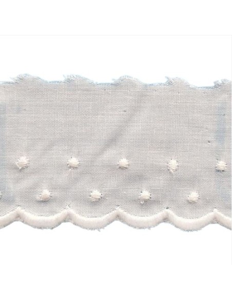 Bordado con plumeti 11694  (4 cm), m