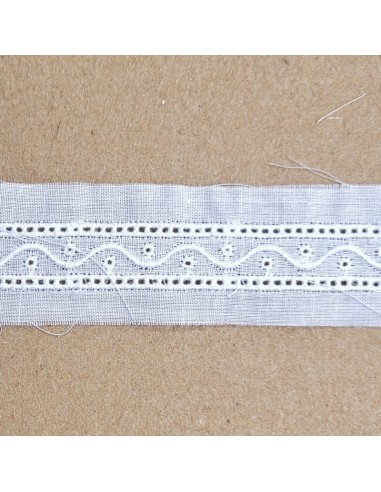 Tira bordada entredos 31499 (2,50 cm), m