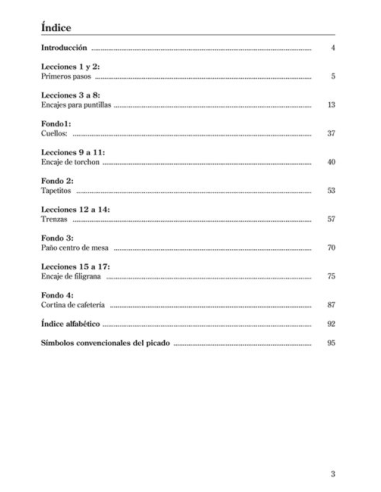 Libro Curso de Encaje de Bolillos