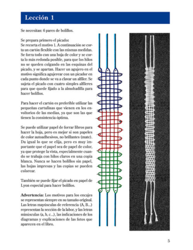 Libro Curso de Encaje de Bolillos