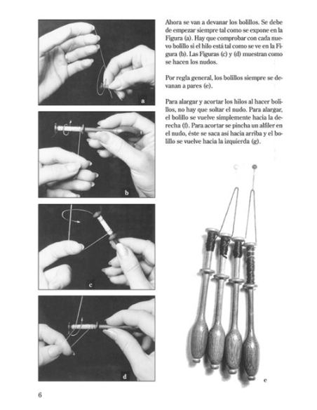 Libro Curso de Encaje de Bolillos