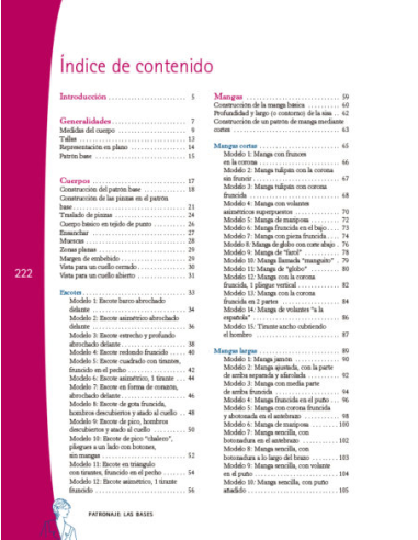 Libro Patronaje: Las Bases
