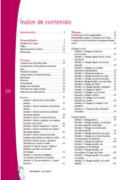 Libro Patronaje: Las Bases