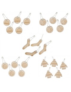 Marcapuntos de madera Milward C003.2513220, expositor 20 botes 2