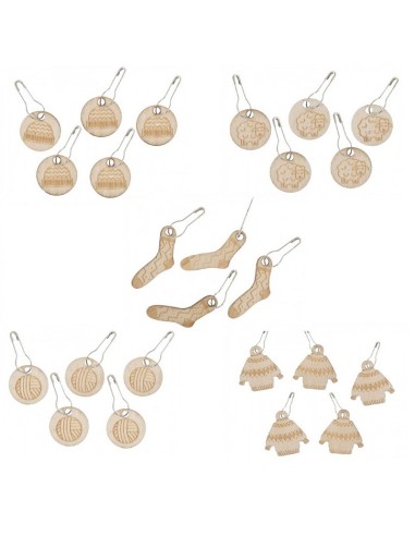 Marcapuntos de madera Milward C003.2513220, expositor 20 botes