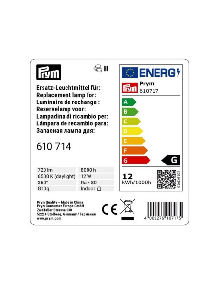 Recambio luz led Prym 610717, unidad