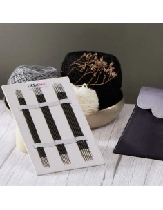 Set agujas doble punta 2-4 mm 15 cm KnitPro Karbonz 41633