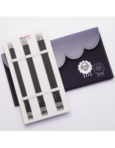 Set agujas doble punta 2.5-5 mm 20 cm KnitPro Karbonz 41634