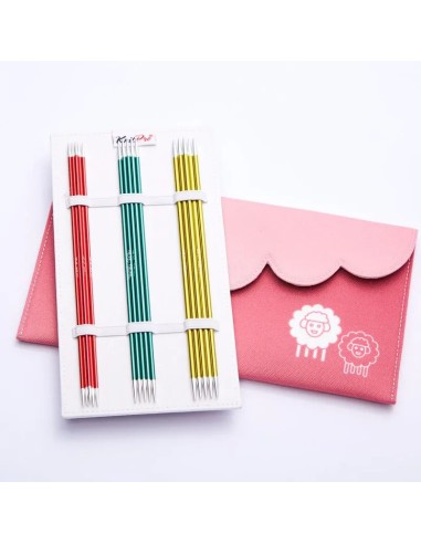 Set agujas doble punta 2.5-5 mm 20 cm KnitPro Zing 47422