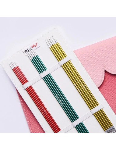 Set agujas doble punta 2.5-5 mm 20 cm KnitPro Zing 47422