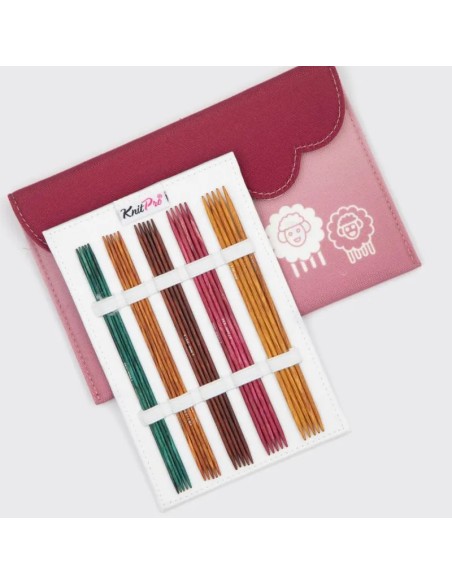 Set agujas doble punta 2-4 mm 15 cm KnitPro Dreamz 200641