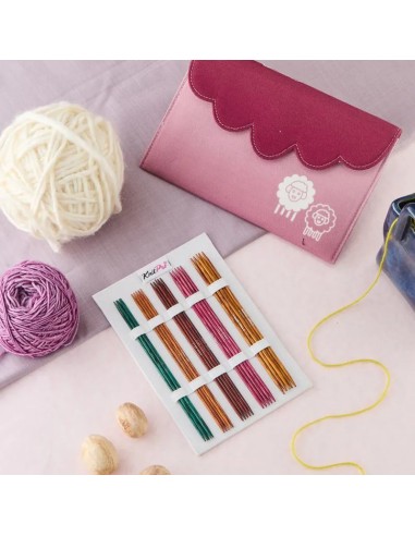 Set agujas doble punta 2-4 mm 15 cm KnitPro Dreamz 200641