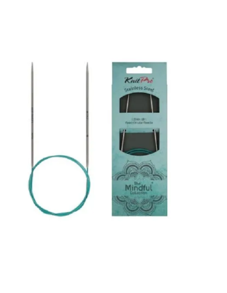 Aguja circular fija Knitpro Mindful 40 cm