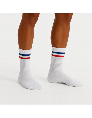 Calcetín alto deportivo rayas Joma JS1087, pack de 2 pares