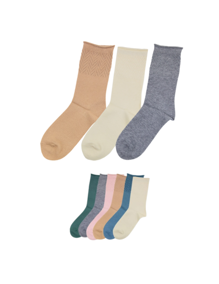 Calcetín térmico fantasía mujer MVA 750, pack de 3 pares