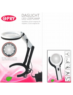 Lámpara lupa LED Opry Daylight 8,5 cm 97072