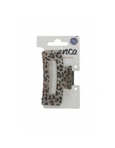 Pinza concha francesa animal print 7 cm. Inca 43825.1, unidad