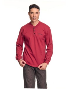 Pijama hombre Asman 7905 Granate AW26