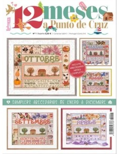 Revista 12 meses a punto de cruz