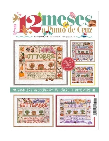 Revista 12 meses a punto de cruz