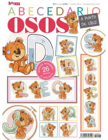 Revista Abecedario osos a punto de cruz Nº 1