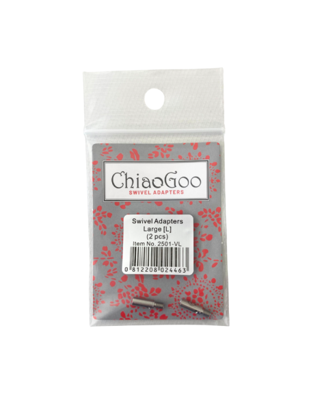 Adaptador cables Swivel L ChiaoGoo 2501-VL, 2 unidades