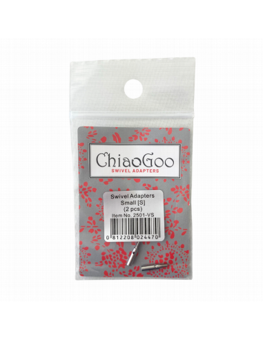 Adaptador cables Swivel S ChiaoGoo 2501-VS, 2 unidades
