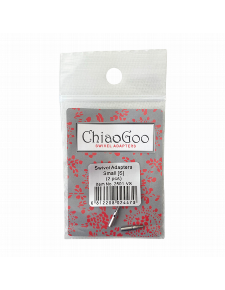 Adaptador cables Swivel S ChiaoGoo 2501-VS, 2 unidades